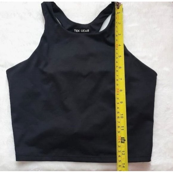 Girls Sports Bra Tek Gear Low Impact Black Color Size Large (10/12) - Picture 5 of 6